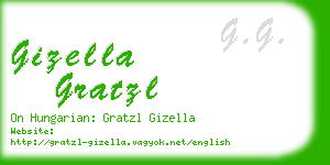 gizella gratzl business card